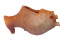 Groot fragment van een spreeuwenpot die met de achterkant tegen de gevel werd gehangen heeft pootjes tegen het heen en weer schommelen